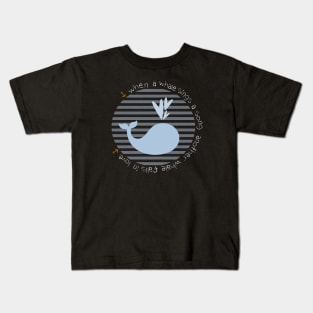 a whale in love Kids T-Shirt